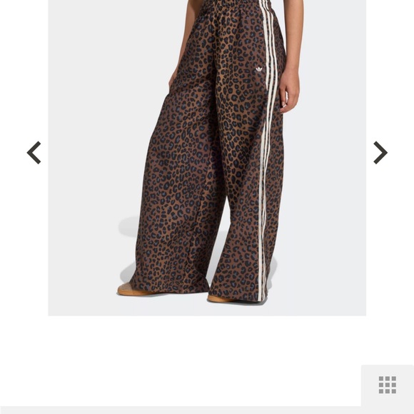 adidas Pants - New w Tags Leopard Wide-Leg Track Pants with White Stripes. Sold out everywhere